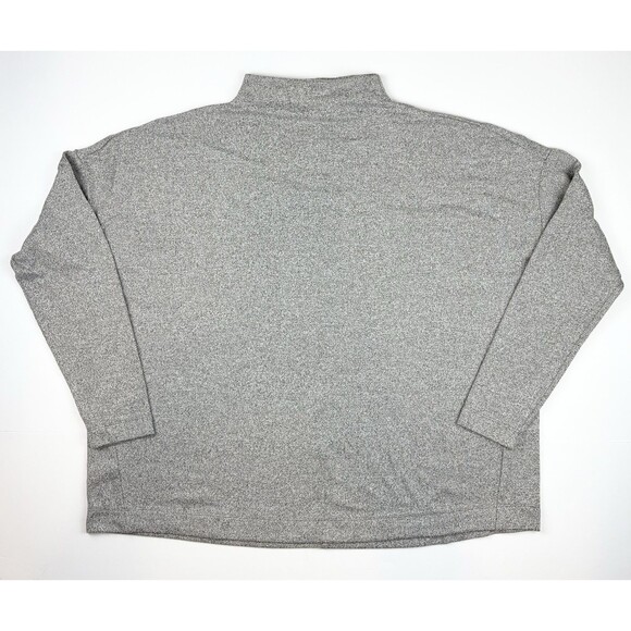 Ann Taylor Loft Gray Boxy Cropped Cozy Oversized Knit Mock Neck Sweater, Medium - Picture 1 of 8